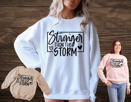 Stronger then the Storm Crewneck sweater