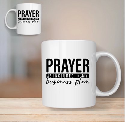 Prayer included in Business Plan Mugs