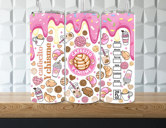 Cafecito Y Chisme Drippy 20oz Tumbler