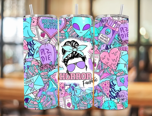 "Horror fanatic" 20oz tumbler