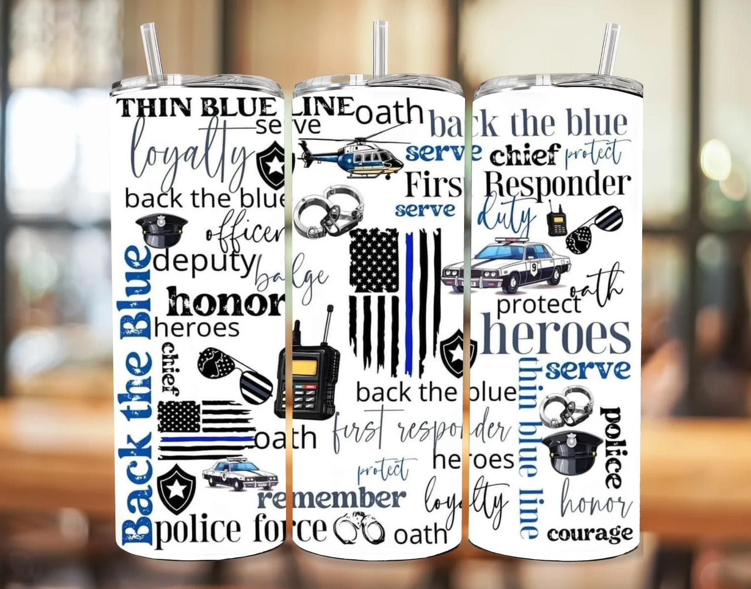 "Police Life" 20oz tumbler