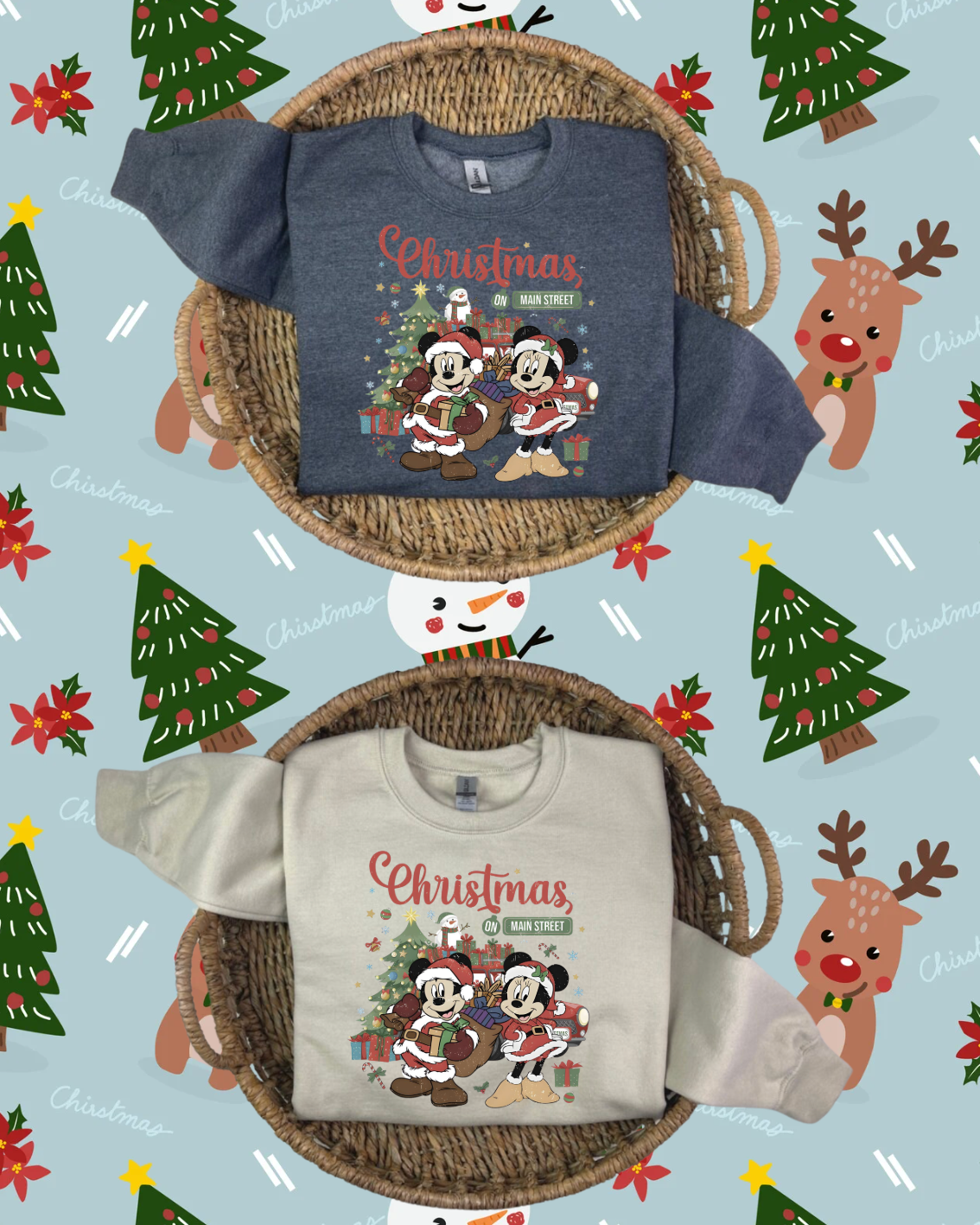 Christmas on Main Streets crewneck