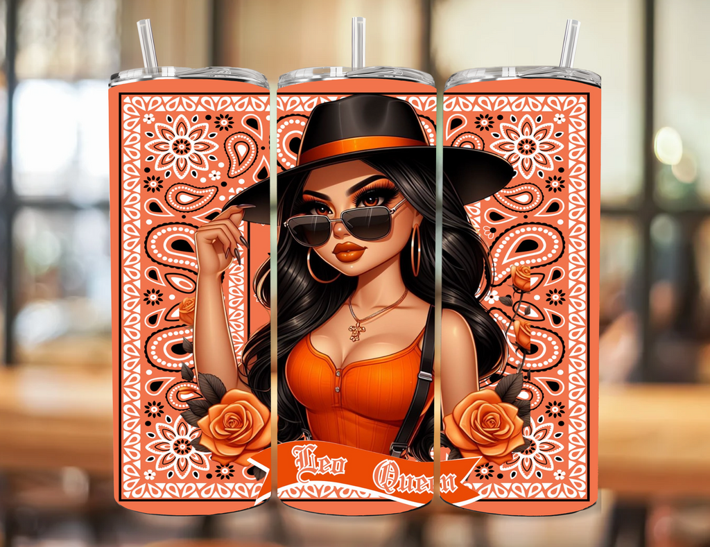 Chicana Zodiac Bandana 20oz tumbler