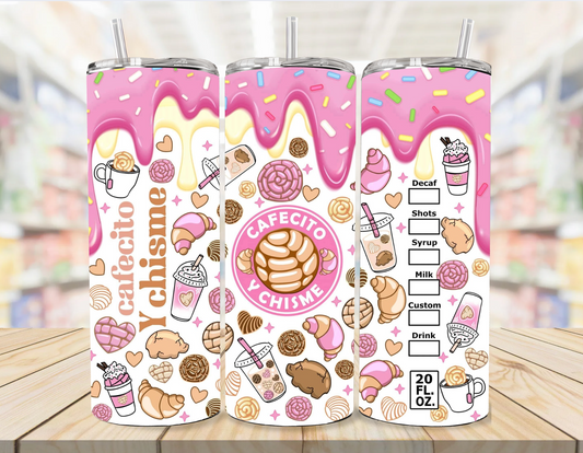 Cafecito Y Chisme Drippy 20oz Tumbler