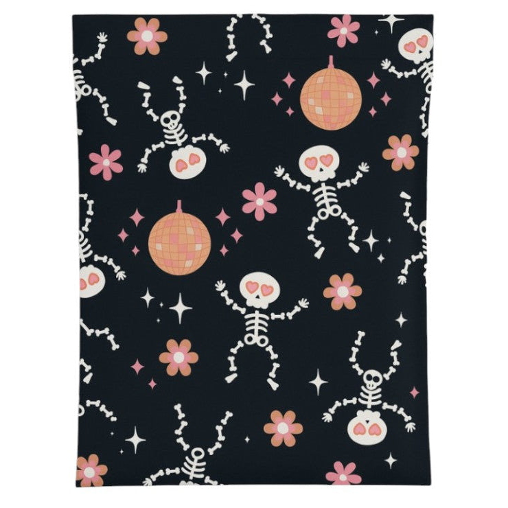 Skeleton Disco Ball Poly Mailers Size 14x17 Halloween Shipping Bags