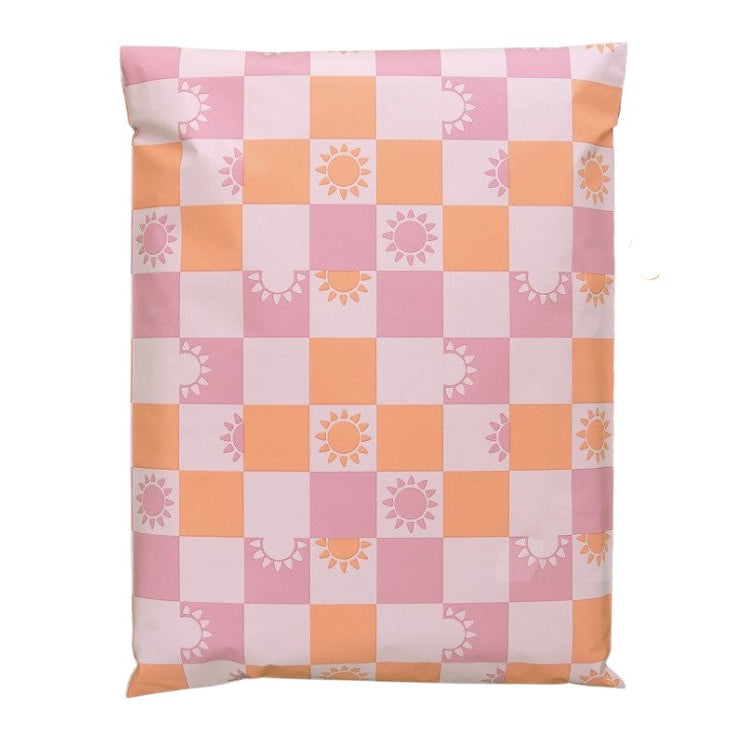 Sunny Check Sunshine Poly Mailers Size 14x17 Summer Shipping Bags