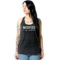 Modified is my Aesthetic Black Gray Cosmic Twist Back Tank Top