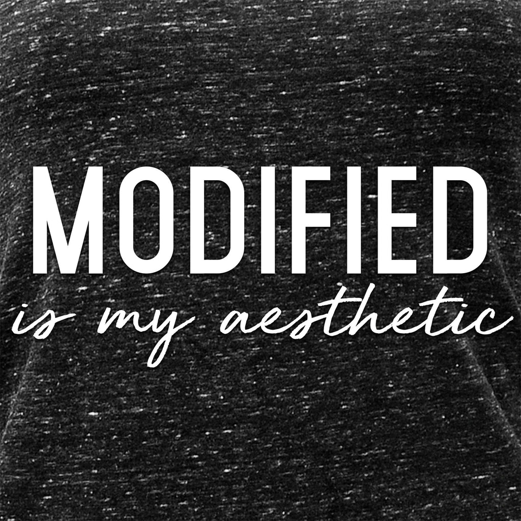 Modified is my Aesthetic Black Gray Cosmic Twist Back Tank Top