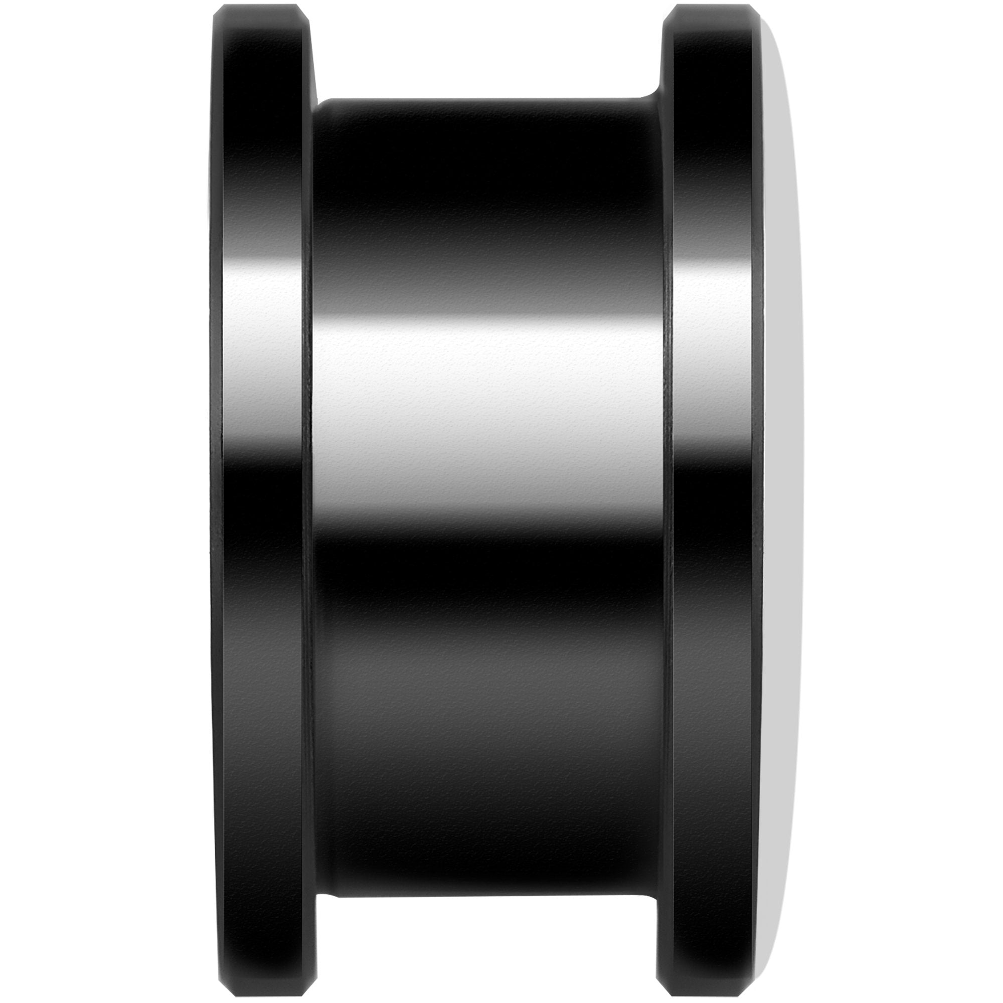 Black White Tiger Eyes Black Anodized Screw Fit Plug Set 5/8