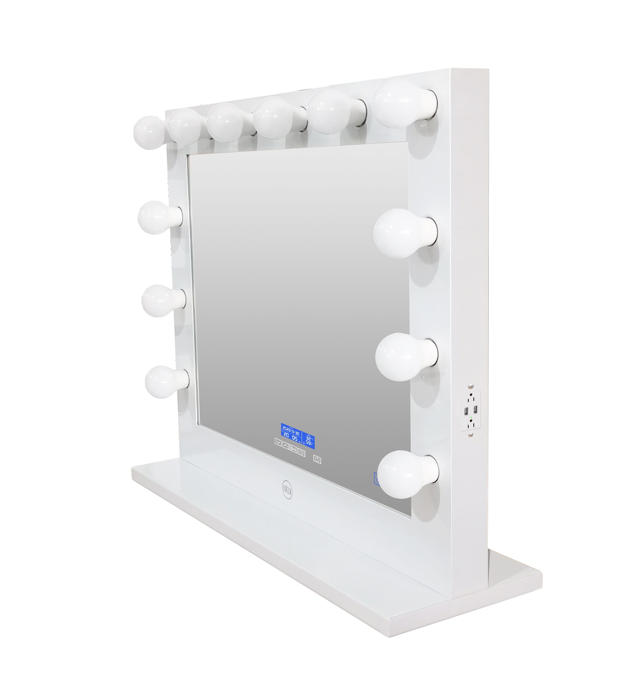 12 Bulb Glam Bluetooth Vanity Mirror