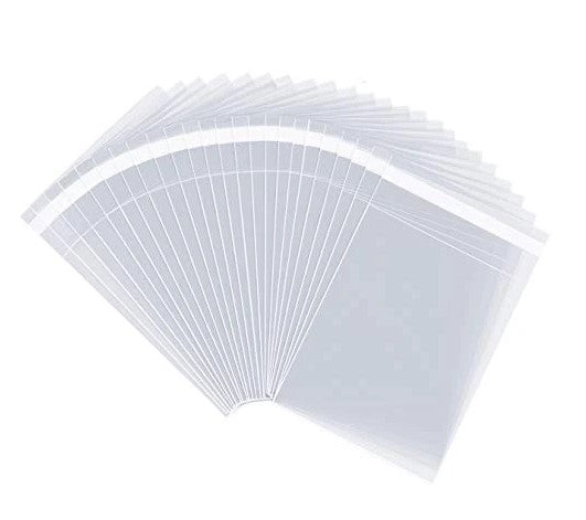 Clear Self Seal Cello Bags Size 6x6 Cellophane Packaging Supplies 100 Pack