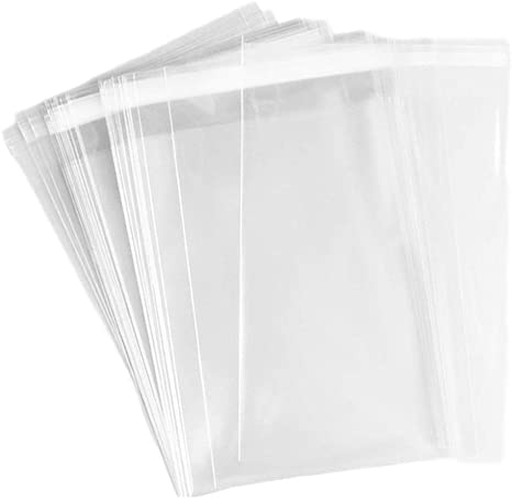 Clear Self Seal Cello Bags Size 6x6 Cellophane Packaging Supplies 100 Pack