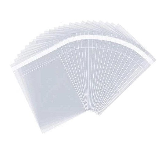 Clear Self Seal Cello Bags Size 6x6 Cellophane Packaging Supplies 100 Pack