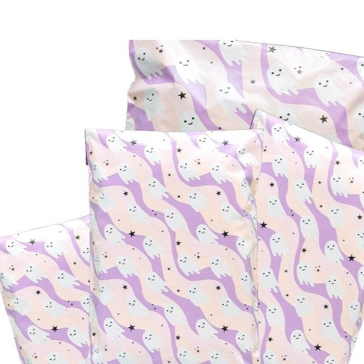 Ghosts Halloween Poly Mailers Size 7.5x10.5 Shipping Bags