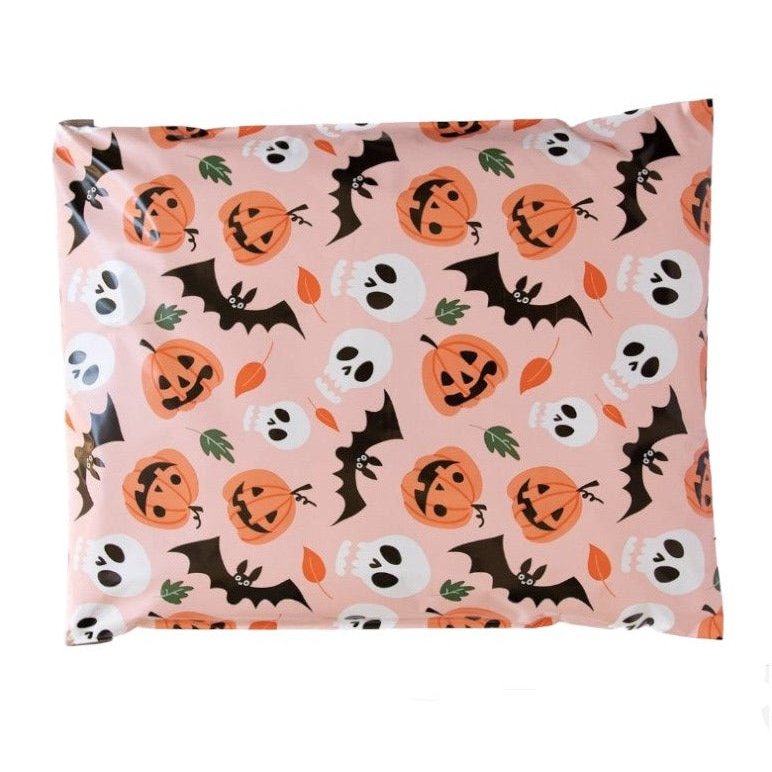 Halloween Pumpkin Poly Mailers Size 10x13 Colorful Shipping Bags