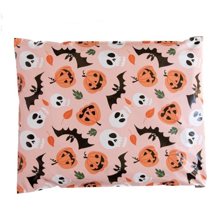 Halloween Pumpkin Poly Mailers Size 10x13 Colorful Shipping Bags