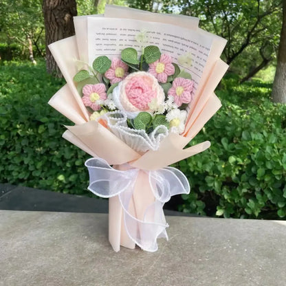 Handmade Crochet Flower Bouquet – Gift for Weddings & Graduations