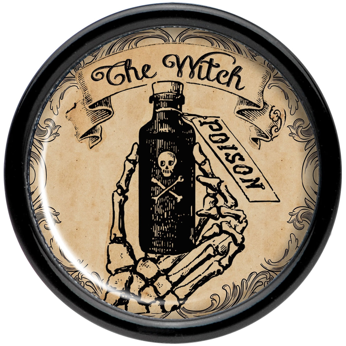 Witches Brew Poison Potion Halloween Black Acrylic Plug Set 0G to 20mm