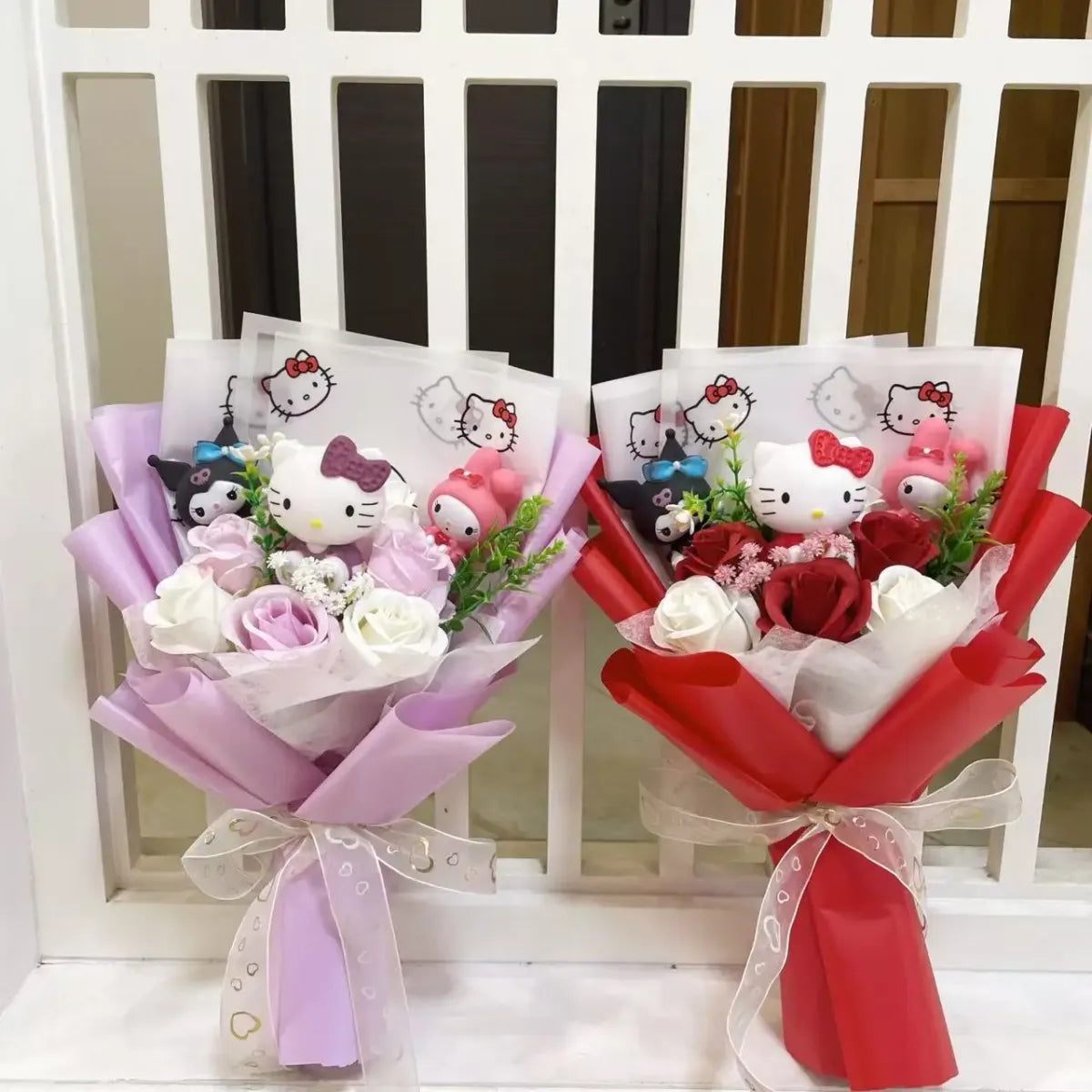 Hello Kitty Sanrio Character Bouquet – Kawaii Gift for Valentine’s, Birthday