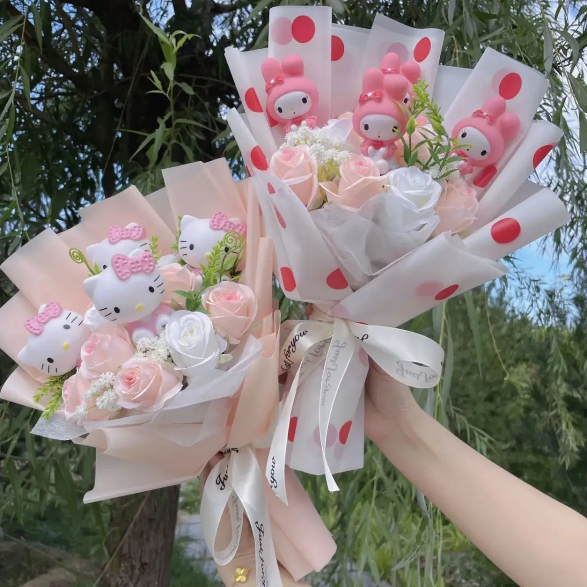 Hello Kitty Sanrio Character Bouquet – Kawaii Gift for Valentine’s, Birthday