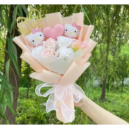 Hello Kitty Sanrio Character Bouquet – Kawaii Gift for Valentine’s, Birthday