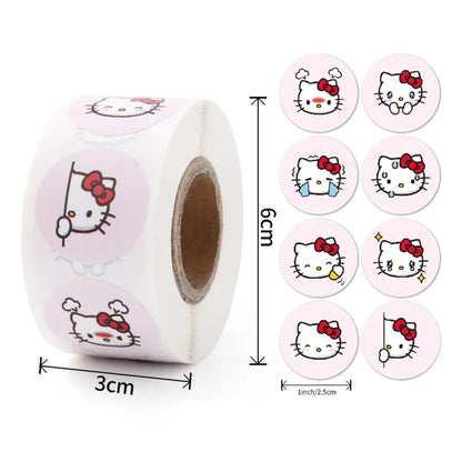 500PCS Cute Kuromi, Pochacco, My Melody Cartoon Stickers