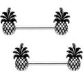 5/8 Pineapple Pizzazz Barbell Nipple Ring Set