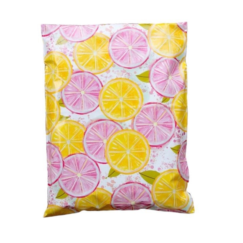 Pink Lemonade Poly Mailers Size 14.5x19 Shipping Bags
