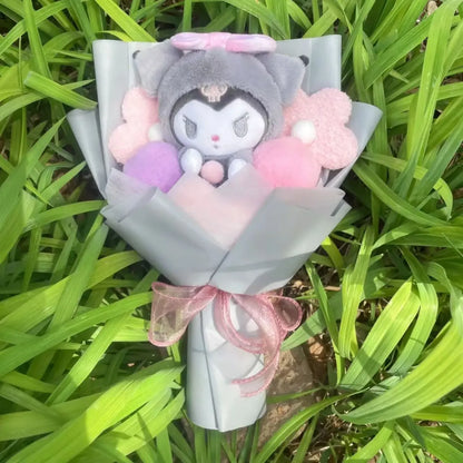 Kawaii Hello Kitty Plush Bouquet – Sanrio Flower Gift for Birthdays