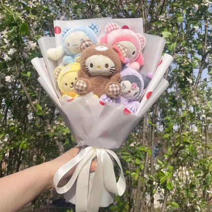 Kawaii Cinnamoroll & Kuromi Plush Bouquet – Sanrio Gift Flowers Set