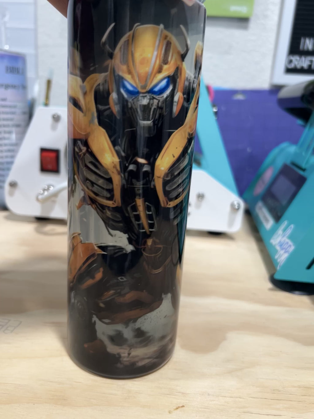 Bumble Bee 20oz stainless steel tumbler
