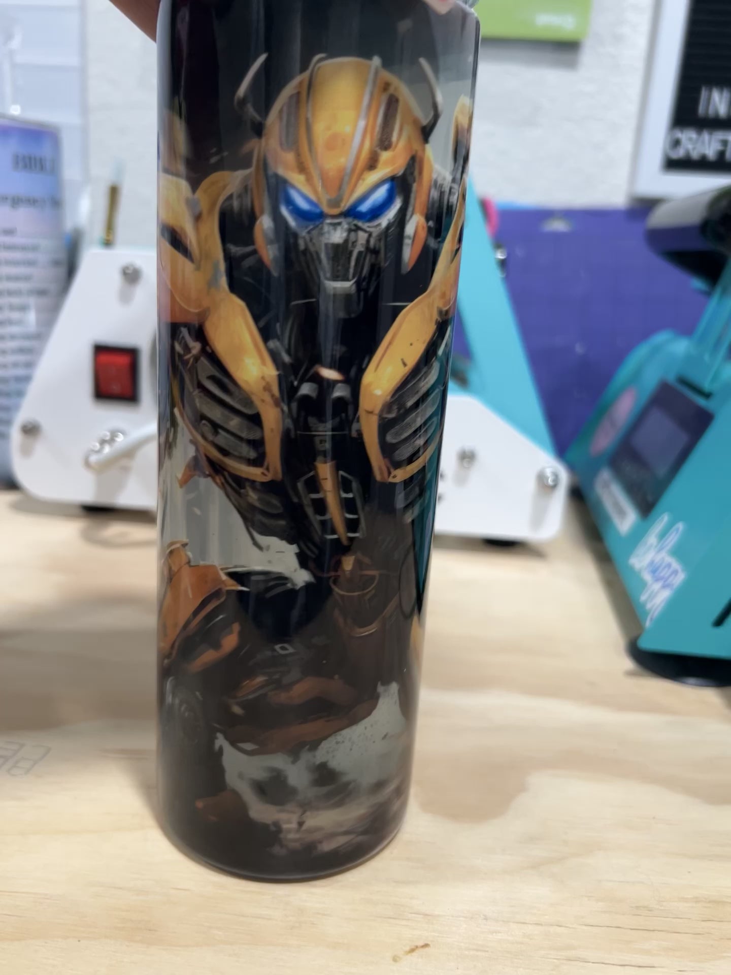 Bumble Bee 20oz stainless steel tumbler