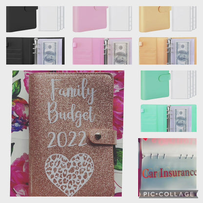 Custom Budget Binder (Regular&Glitter Colors)