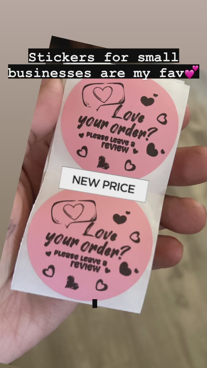 Me encanta tu pedido Pegatinas térmicas 25ct