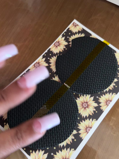 Cutesy Sunflower vibes Car Coasters