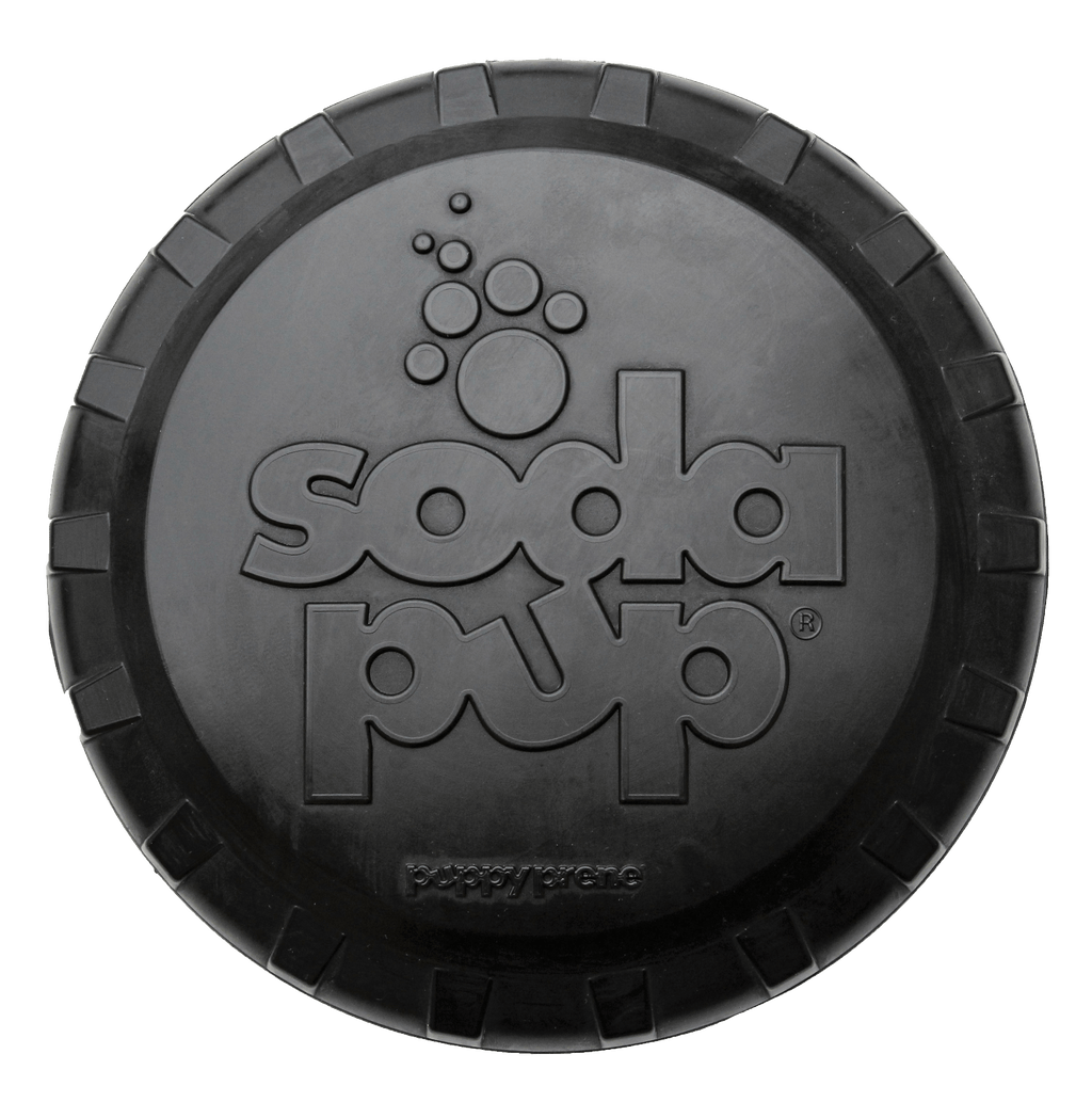 Magnum Bottle Top Flyer Rubber Frisbee for Heavy Chewers | Large | USA Made