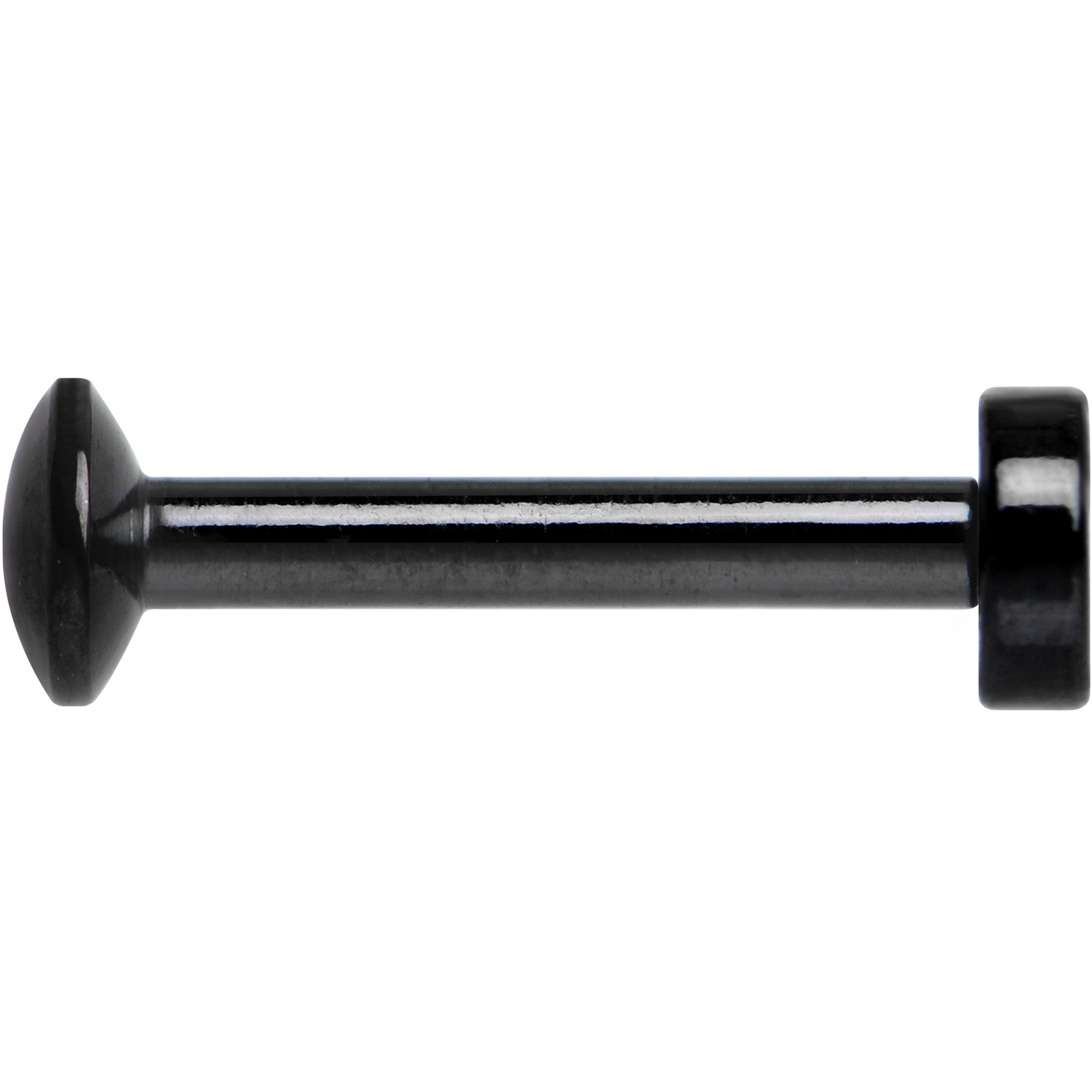 5/16 Black IP 3mm Circle Internal Thread Daith Cartilage Tragus