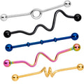 14G Wacky Shape Industrial Project Bar Set of 5 40mm